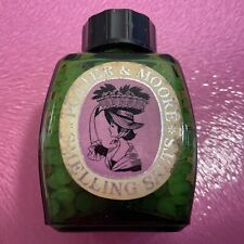 1930's Potter & Moore  Smelling Salts Green Glass Bottle Great Prop