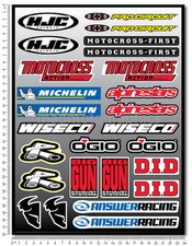 Motocross sponsor decal set 26
