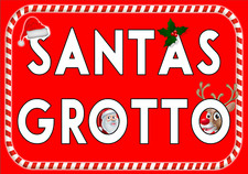 Wall Poster Print Sign Santa