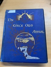 1884-1885 "THE GIRL'S OWN ANNUAL" VOL 6 ILLUSTRATED 2kg HARDBACK BOOK (EV3)