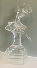 RCR Vintage Royal Rock Crystal Glass 24% Lead crystal Ballerina Dancing Figurine