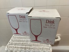 Beer Glass or Goblet x 8 -