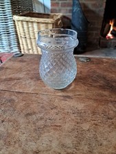 Antique Victorian Christmas Tree Fairy Light Lamp Clear Diamond Pattern