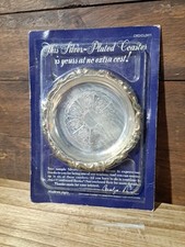 Vtg Silver Plated Coaster
