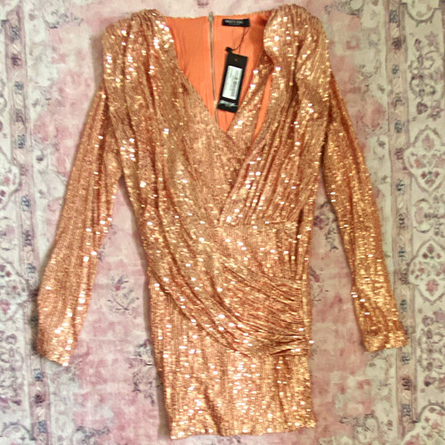 Nasty gal rose gold - gold, sequin