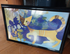 Framed Wachtmeister Cat Print
