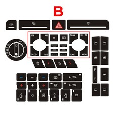 Auto Car Button Repair Decal