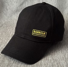 Barbour International Black Casual Baseball Cap / Brand New