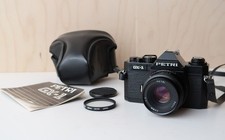 Vintage PETRI GX-1 35mm Film SLR Camera w/ Petri 50mm Lens + Case + manual
