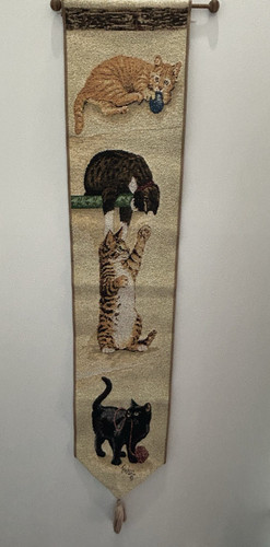 Vintage curious kitties cat - curious,
