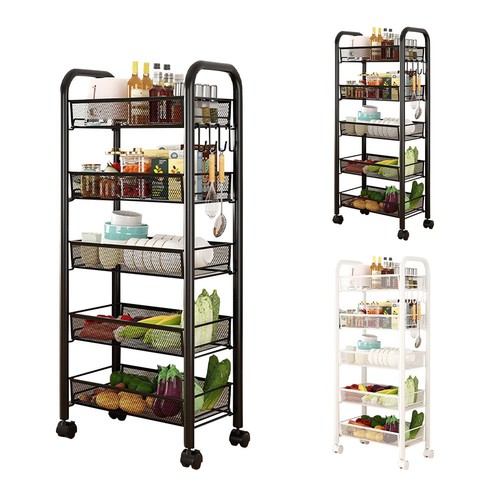 Tier rolling utility storage - 5-tier,