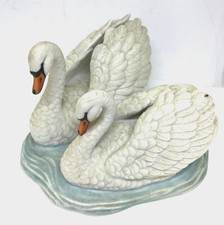 Vintage Royal Osborne Porcelain 2 Swans Figurine