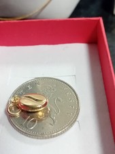 9ct coffee bean  gold   pendants used