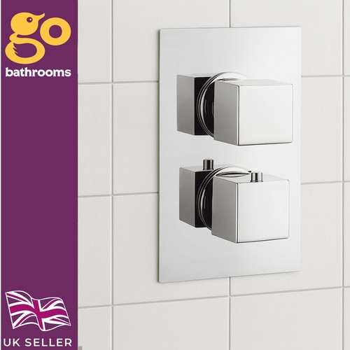 Chrome concealed thermostatic - chrome,