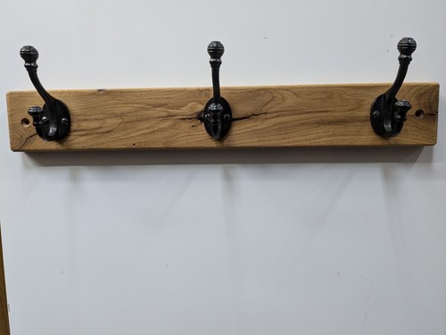 Rustic solid oak - rustic, hook