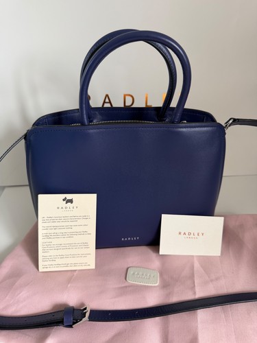 Radley handbag blue leather - handbag,