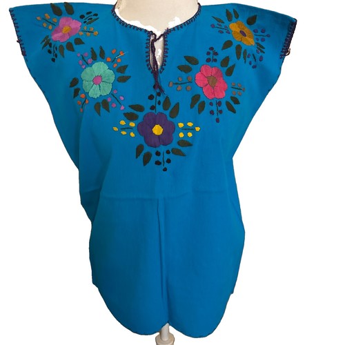 Embroidered mexican blouse - embroidered,