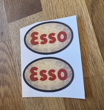 Pair esso sticker decal - pair,