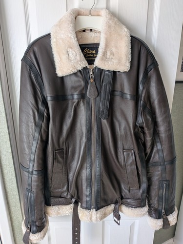 Mens real leather aviator - real,