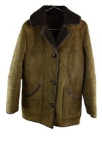 NURSEYS Brown Sheepskin Coat size Uk 12 Womens Casual Outdoors Outerwear