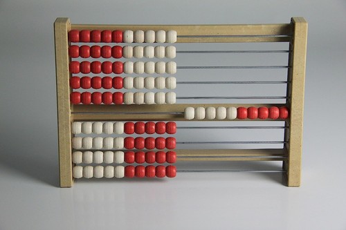 Rekenrek 100 bead bar made - bead,