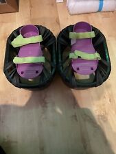 Vintage Big Time Toys Moon Shoes Anti-Gravity Trampoline Jump Bouncy Boots Kids
