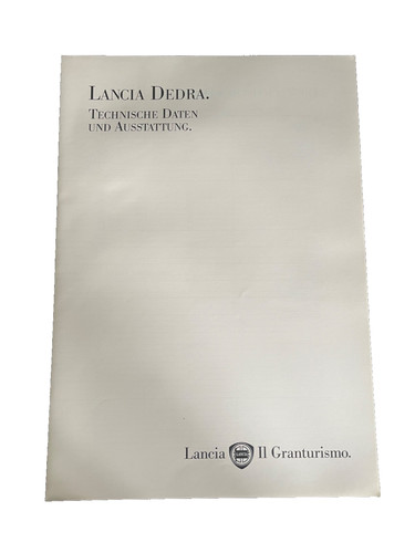Brochure lancia dedra - brochure,