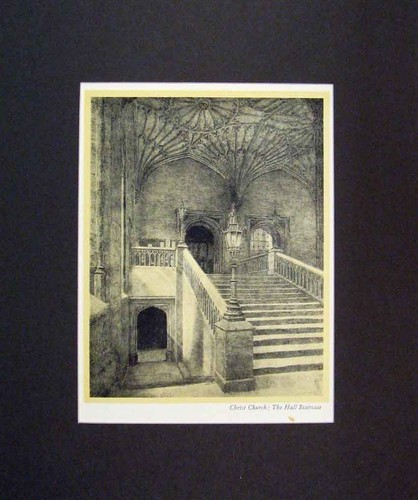 Original old vintage print - old,