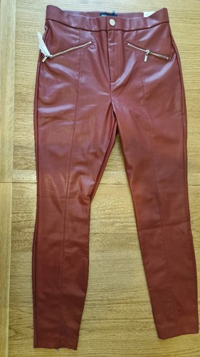 Zara burgundy faux leather - zara,