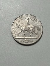 2002 UK Elizabeth II Golden Jubilee £5 Pound Coin