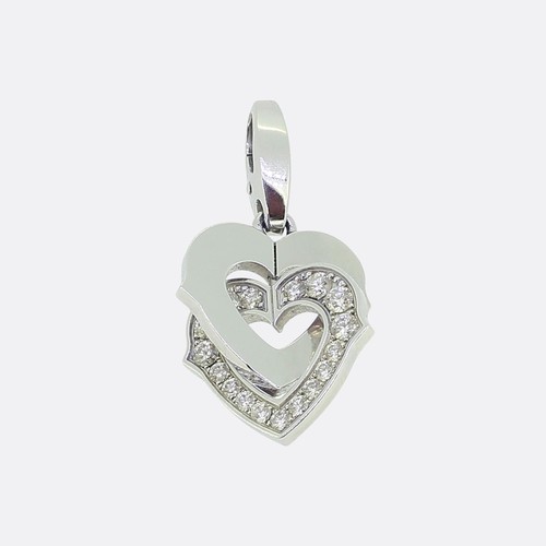 Cartier double heart diamond - cartier,