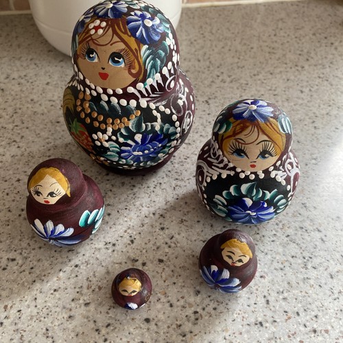 Hand painted vintage russian - hand,