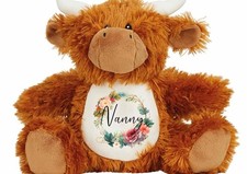 Personalised Highland cow
