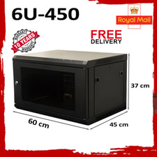 6U 19" Black Network Cabinet