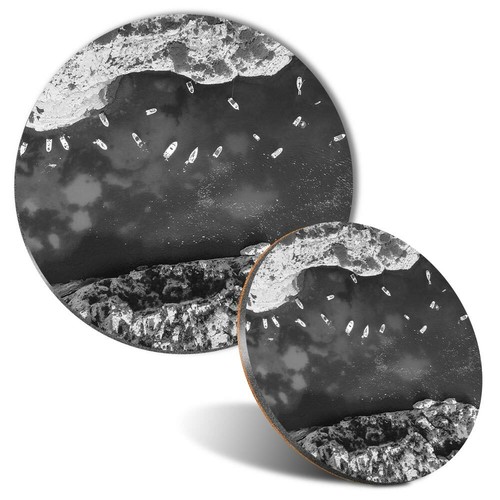 Mouse mat coaster set bw - mouse,