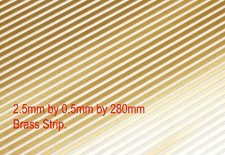 3 pieces of 2.5mm wide brass