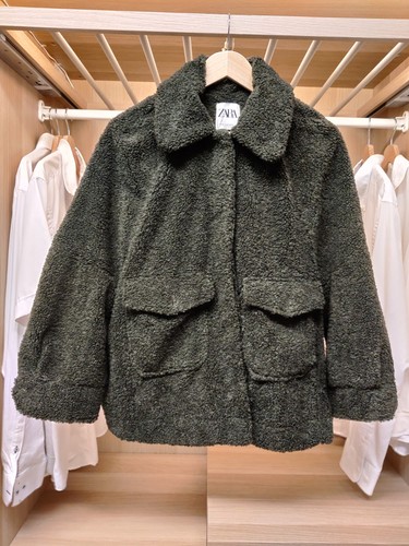Zara coat jacket dark - coat, green