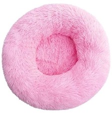 pink pet bed warm donut cats