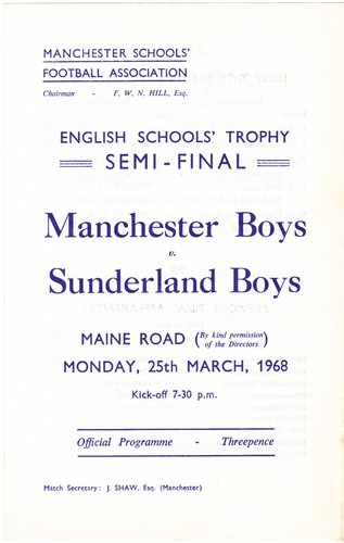 Manchester boys sunderland - manchester,