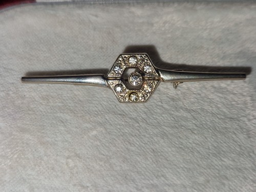 Art deco bar brooch - art,