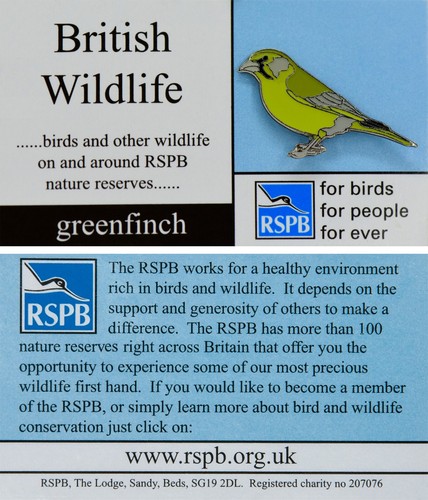 Rspb pin badge fbfpfe - badge, british