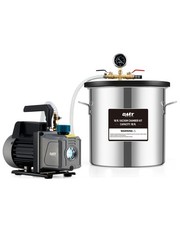 OMT 5 Gallon Vacuum Chamber Kit with 1/4 hp 3.5 cfm Vacuum Pump for Degassing UK