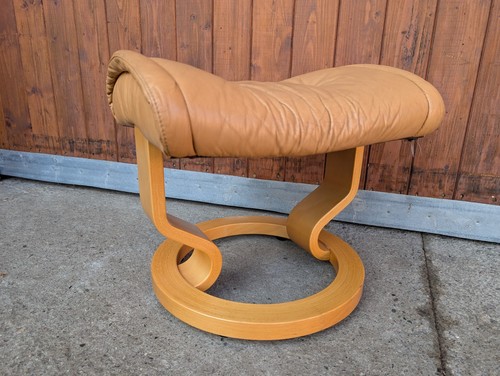 Stressless footstool leather - footstool,