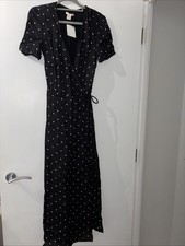 H&M Trend 34 8 Wrap Polka Dress 
