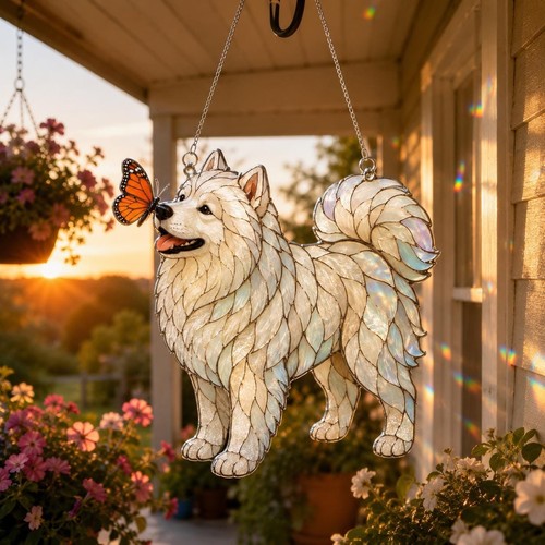 Personalized samoyed acrylic - personalized,