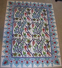 32"x24" Turkish Iznik Red