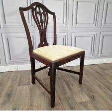 Antique Ornate Chair Georgian Style Heppelwhite Manner Carved Armchair Desk Side