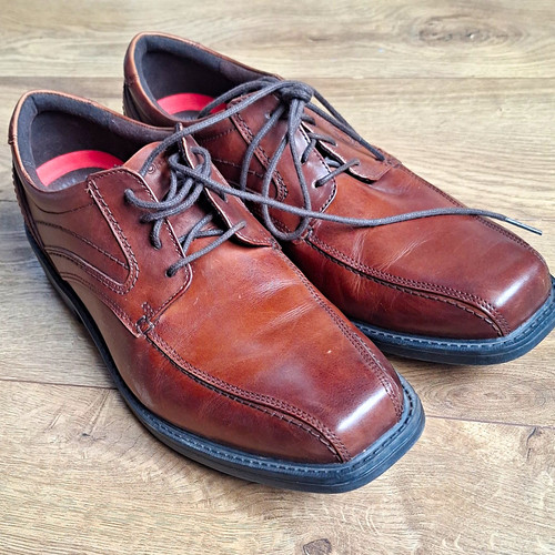 Rockport brown leather derby - rockport,