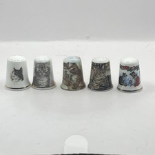 Five Tabby Cat Ceramic
