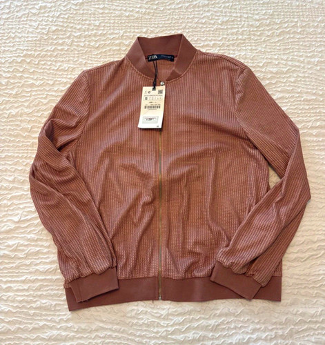 Zara pink waffle - waffle, jacket